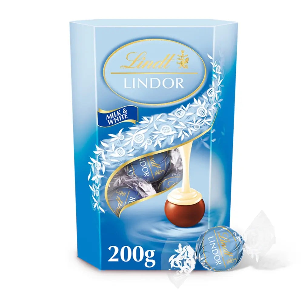 Lindt Lindor Milk & White - 200g