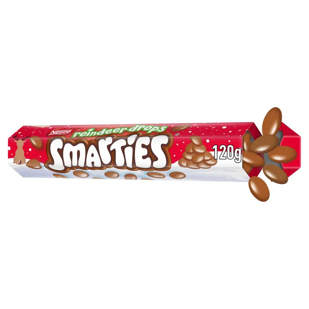 Smarties Rainbow Drops Milk Chocolate Giant Tube 120G