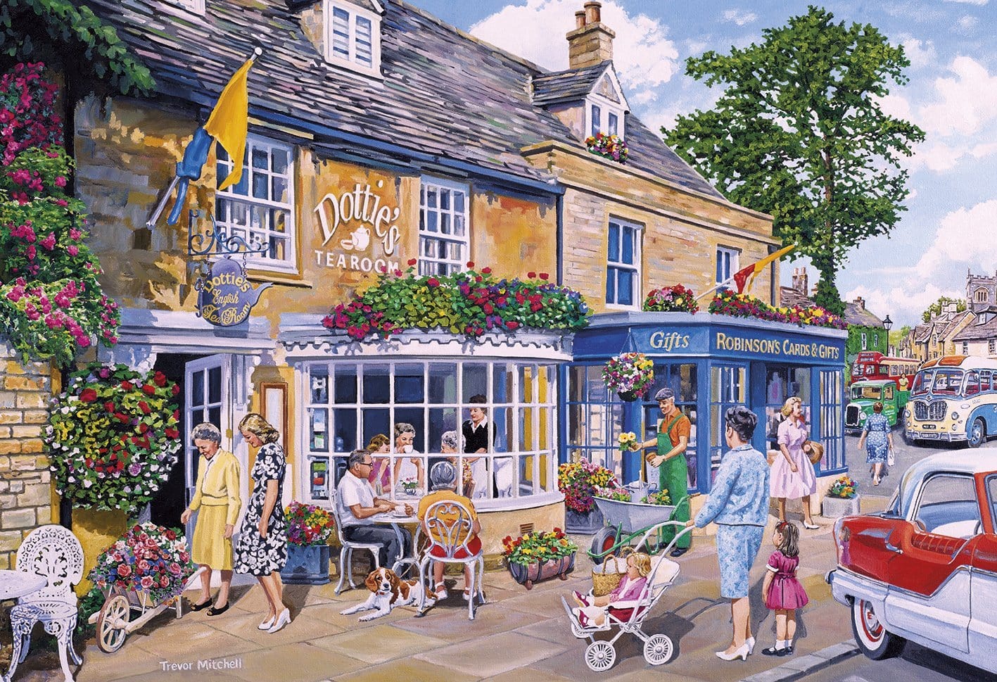 Gibson - The Gardeners Round 4 x 500 Piece Jigsaw Puzzle image 3