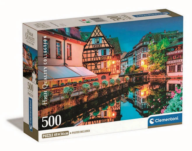 Clementoni - Strasbourg Old Town 500 Piece Jigsaw Puzzle