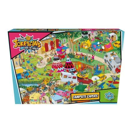 Gibson - "Jokesaws" Campsite Capers 1000 Piece Jigsaw Puzzle image 0