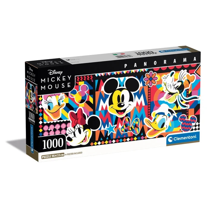 Clementoni - Disney Mickey Panorama 1000 Piece Jigsaw Puzzle
