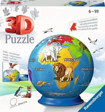 Ravensburger - 3D Childrens Globe 72 Piece Jigsaw Puzzle