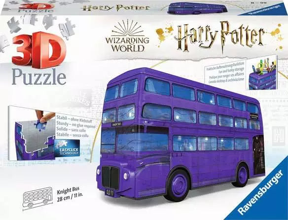 Ravensburger - 3D Harry Potter Knight Bus 244 Piece Jigsaw Puzzle