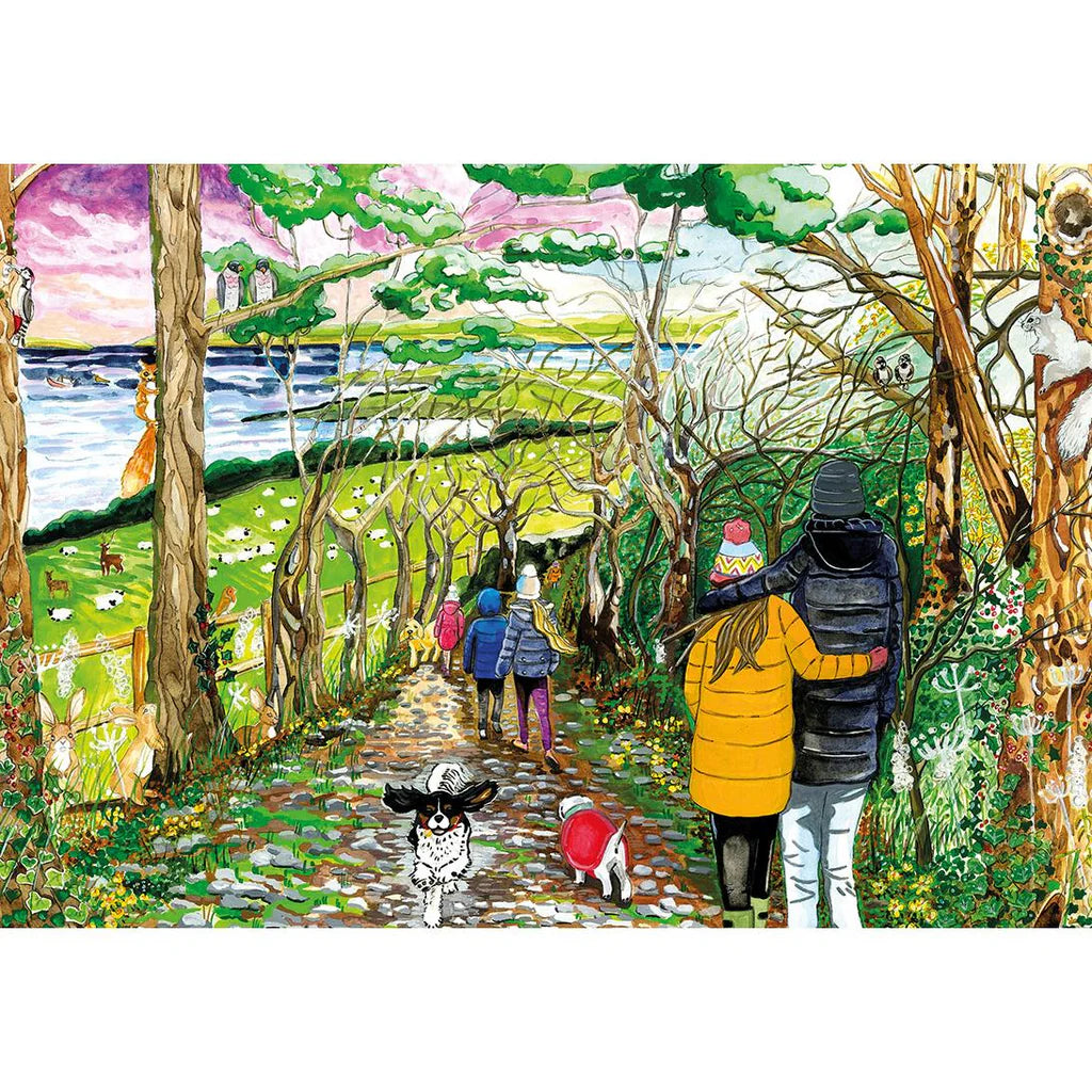Gibson - A Dogs Life 4 x 500 Piece Jigsaw Puzzle image 1