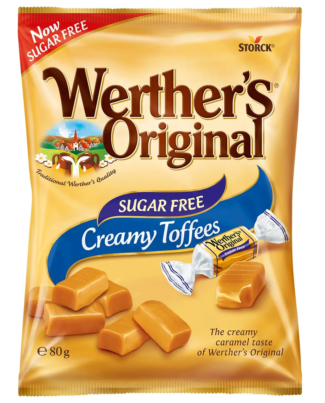 Werther's Original Sugar Free Creamy Toffees - 65g