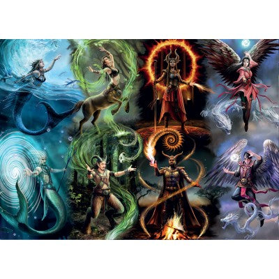 Bluebird - Anne Stokes, Elemental Magic 1000 Piece Jigsaw Puzzle image 1