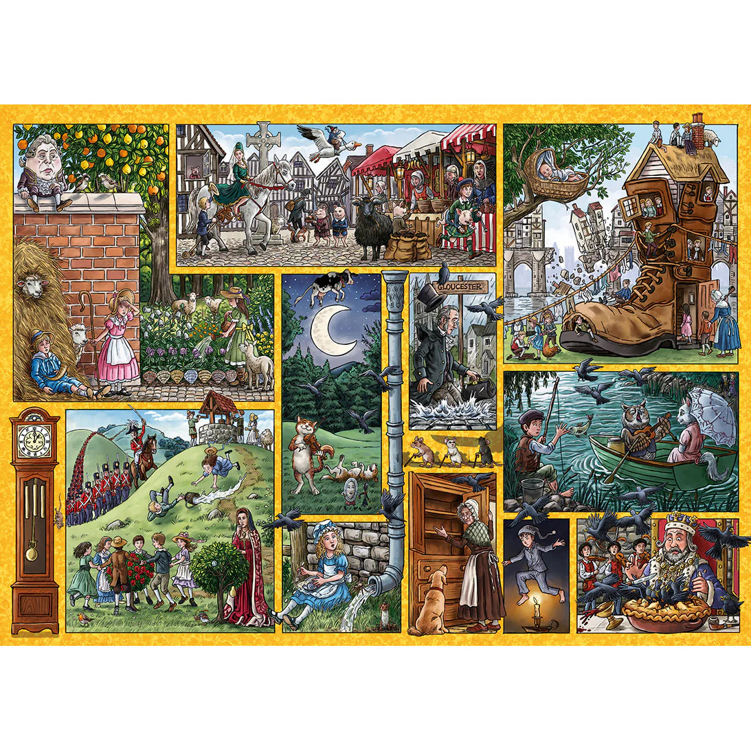 Gibson - Nursery Rhymes Through Time 1000 Piece Jigsaw Puzzle image 1