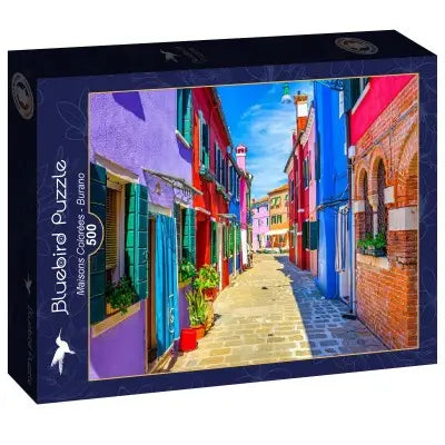 Bluebird - Colourful Houses 500 Piece Jigsaw Puzzle image 0