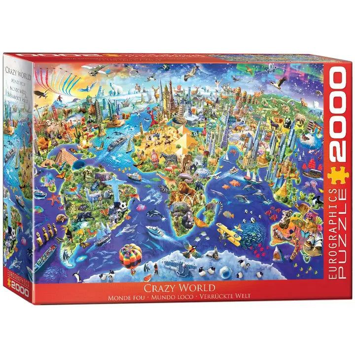 Eurographics - Crazy World 2000 Piece Jigsaw Puzzle image 0