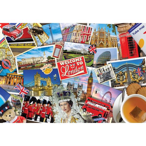 Eurographics - London Bus Tin 550 Piece Jigsaw Puzzle image 1