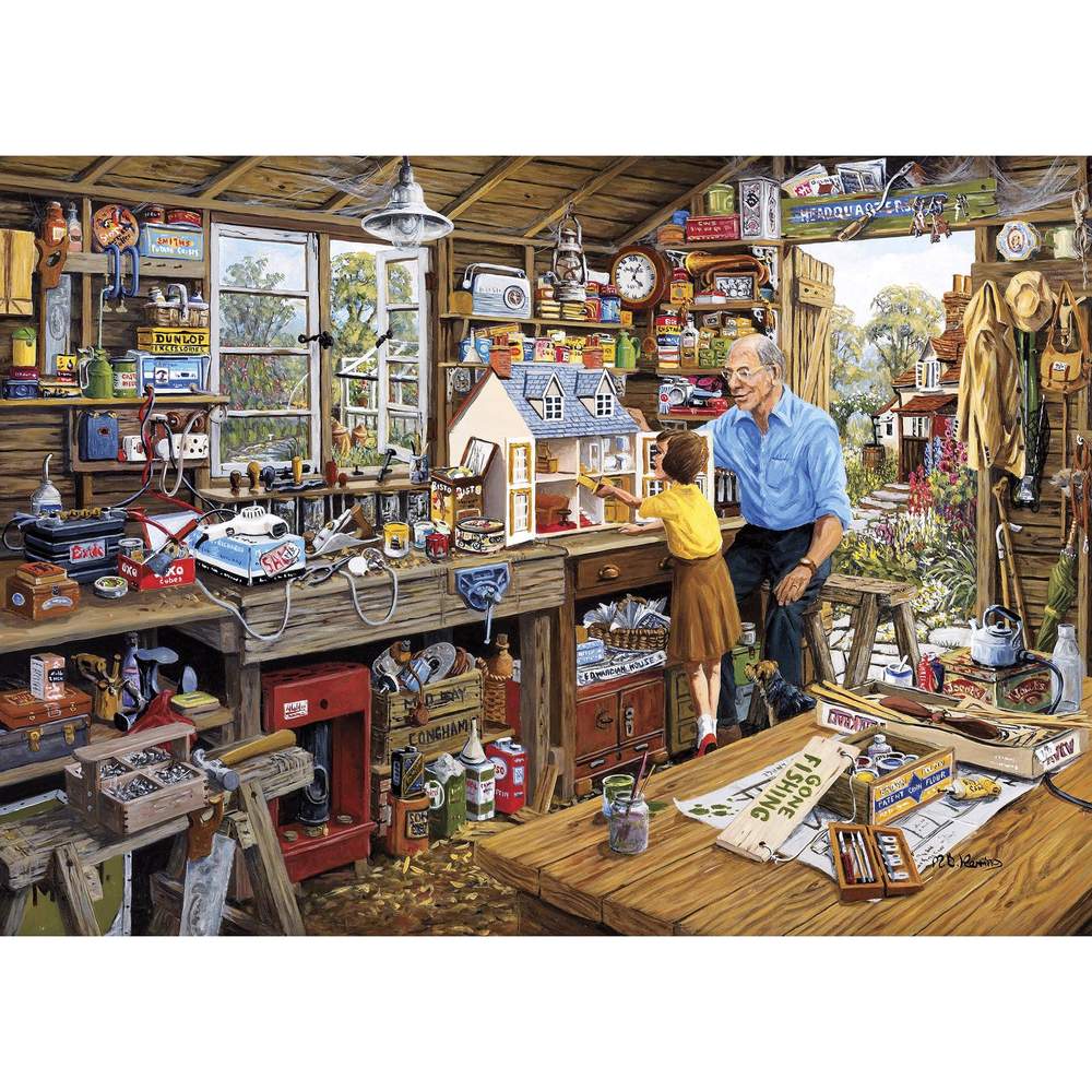 Gibson - Grandads Workshop 500XL Piece Jigsaw Puzzle image 1