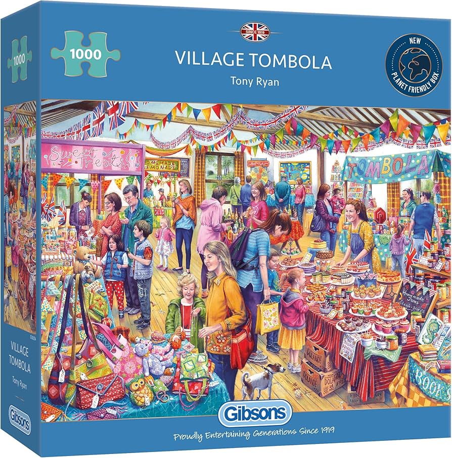 Gibson- Village Tombola 1000 Piece Jigsaw Puzzle image 0