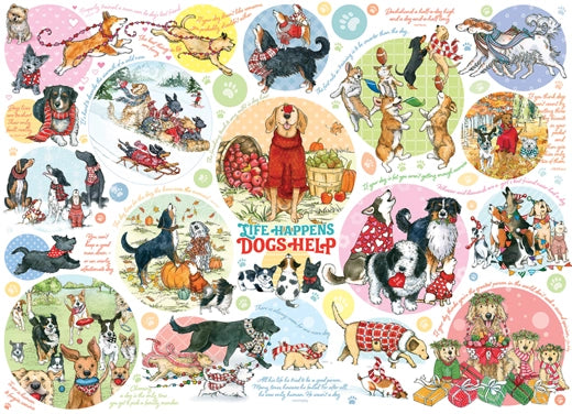 Cobble Hill - Dog Thoughts 1000 Piece Jigsaw Puzzle