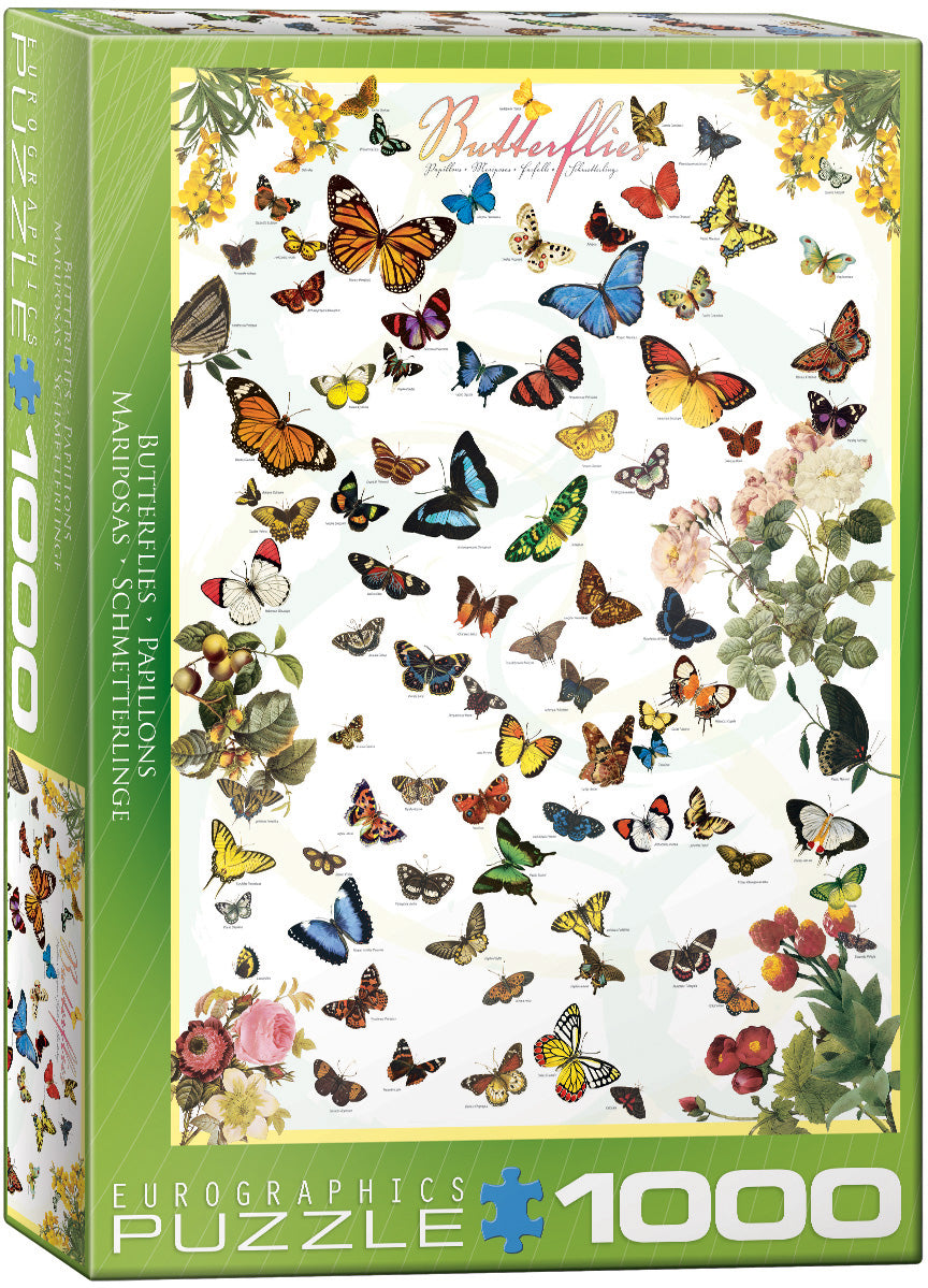 Eurographics - Butterflies 1000 Piece Jigsaw Puzzle