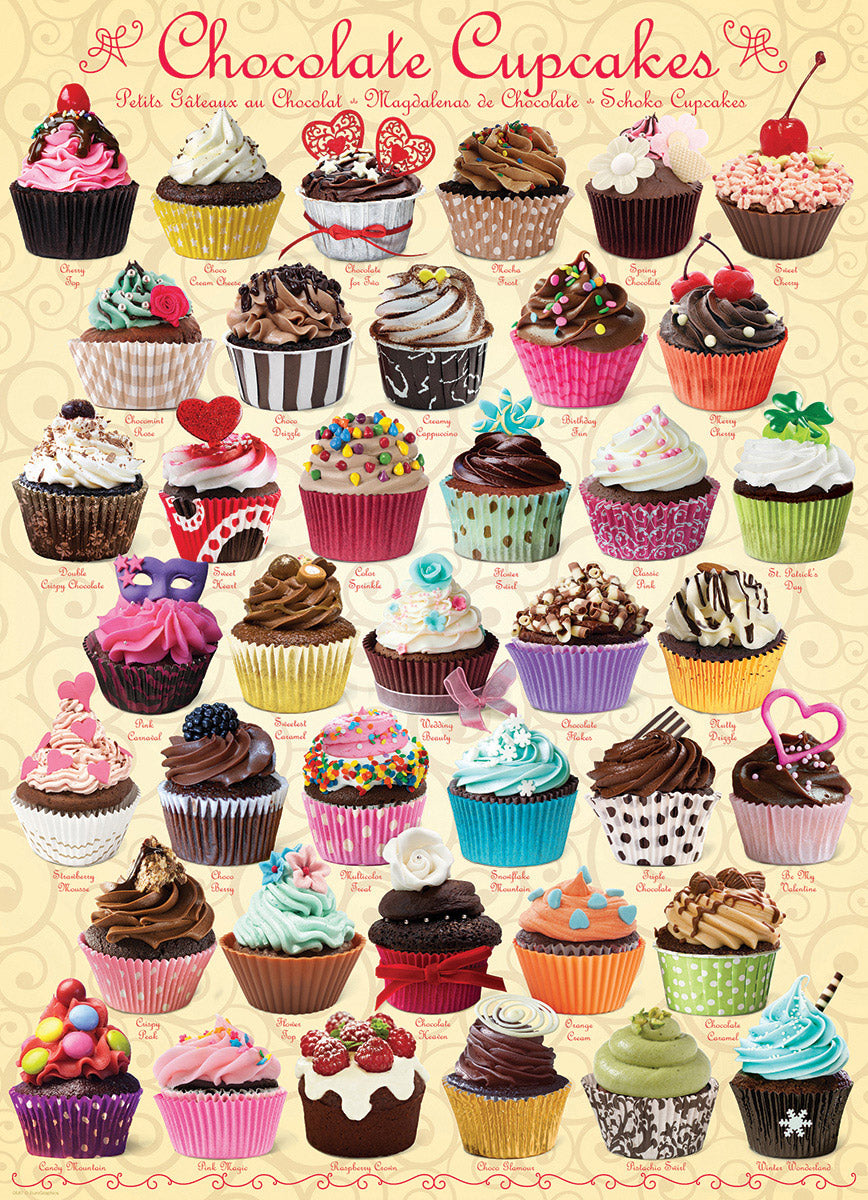 Eurographics - Chocolate Cupcakes 1000 Piece Jigsaw Puzzle