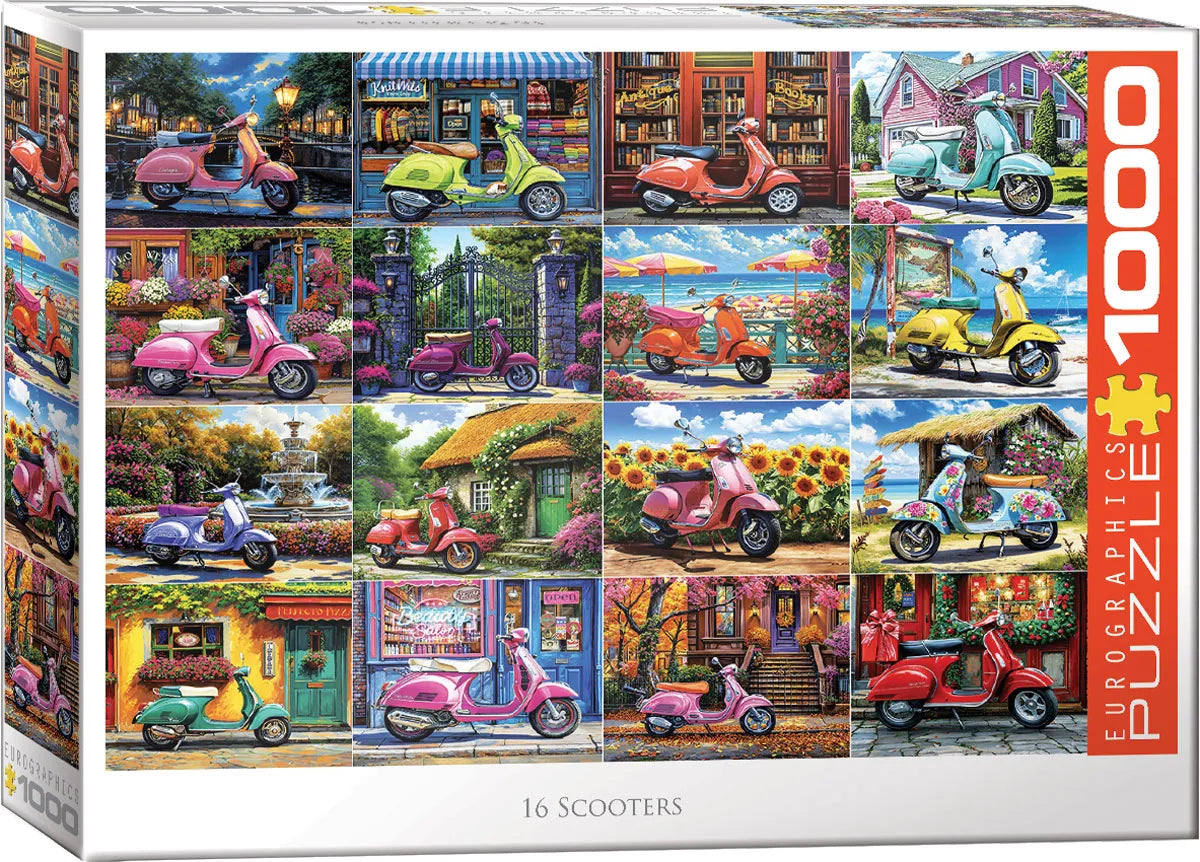 Eurographics - 16 Scooters 1000 Piece Jigsaw Puzzle