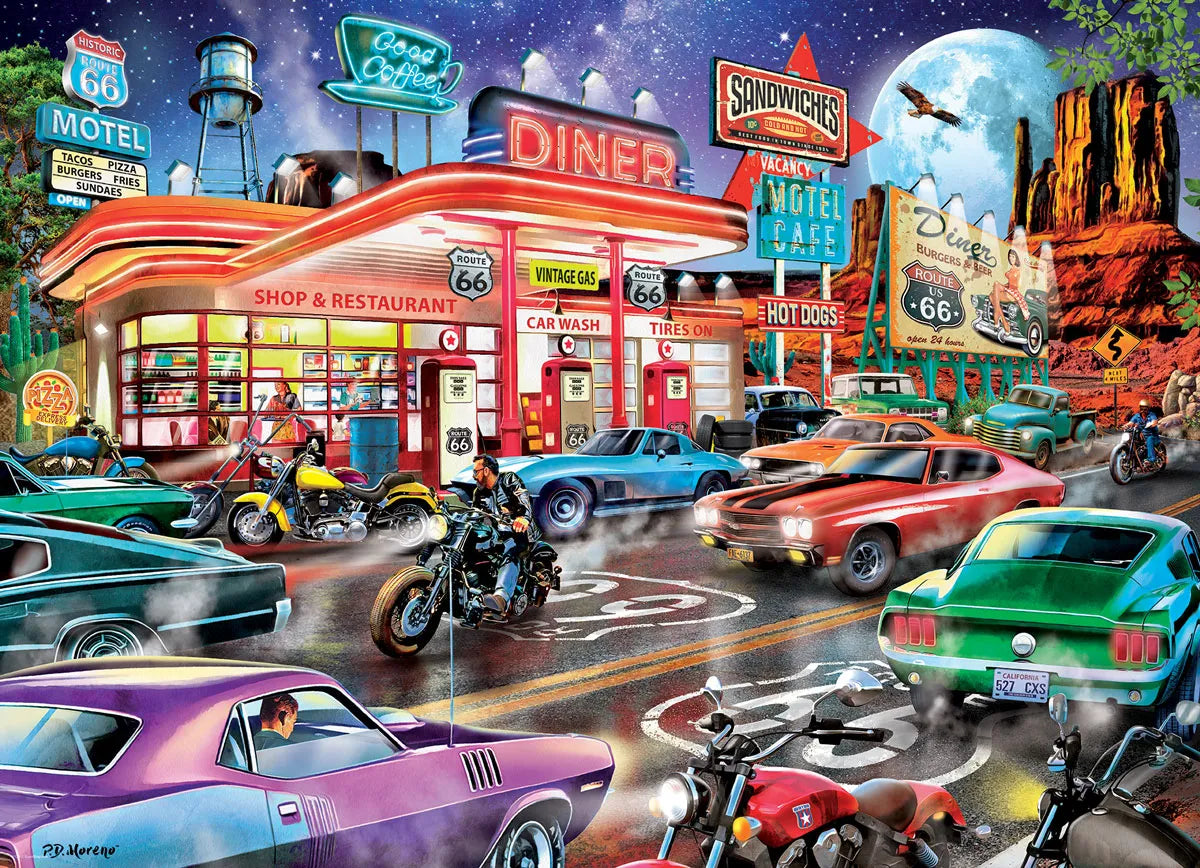 Eurographics - Route 66 Diner 1000 Piece Jigsaw Puzzle