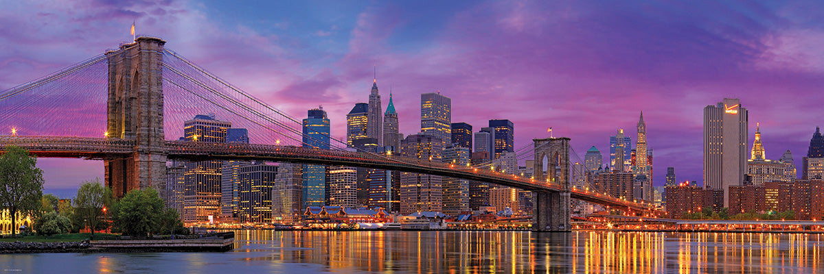 Eurographics - NYC Brooklyn Bridge Panoramic 1000 Piece Jigsaw Puzzle
