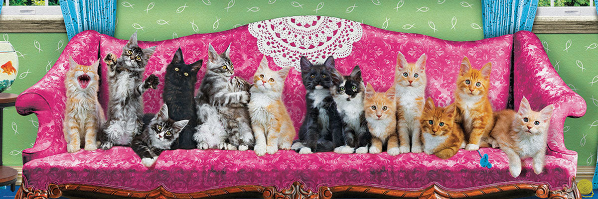 Eurographics - Kitty Cat Couch 1000 Piece Jigsaw Puzzle