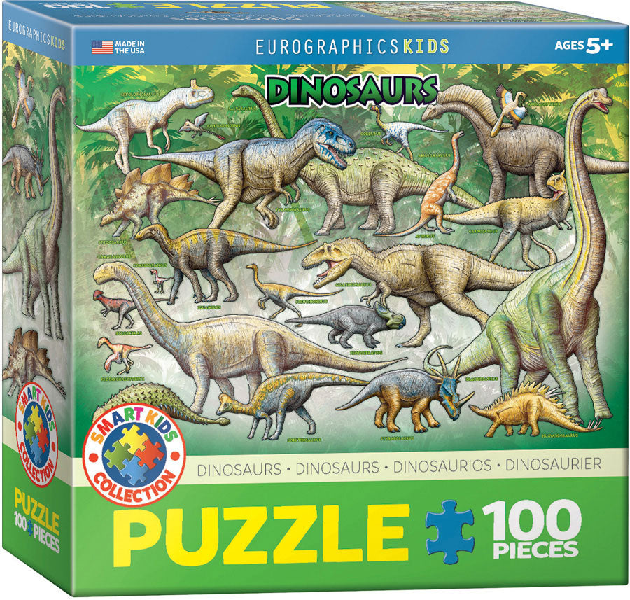 Eurographics Kids - Dinosaurs 100 Piece Jigsaw Puzzle