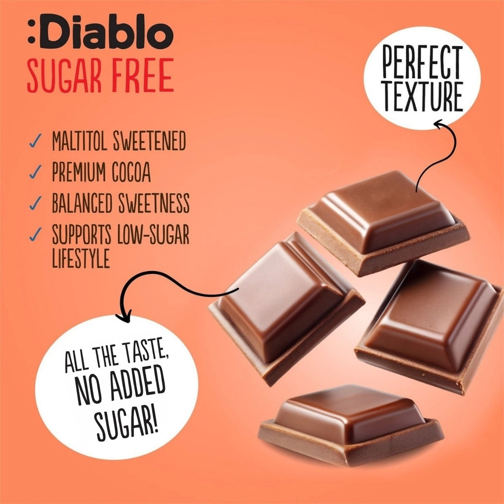 Diablo No Added Sugar Milk Chocolate - 85g