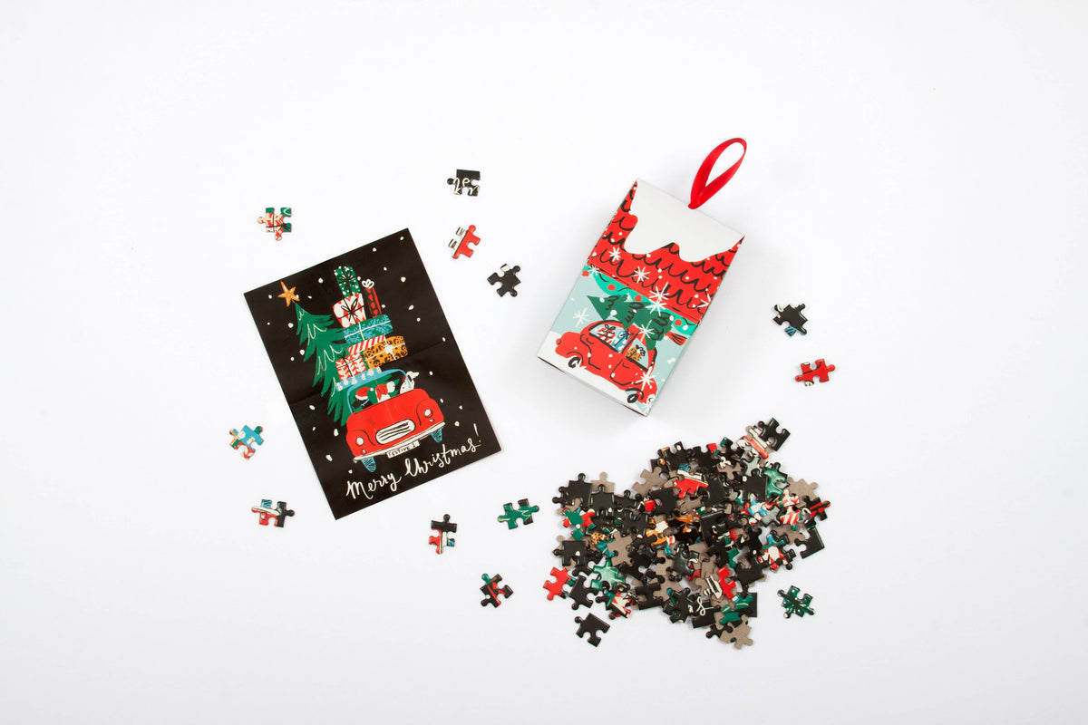 Christmas Car 130 Piece Puzzle Ornament
