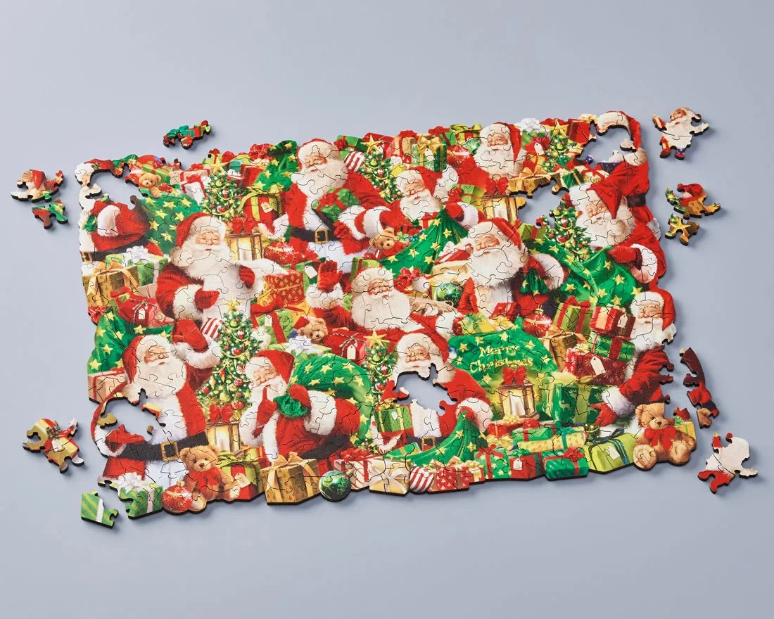 Wentworth - Festival of Santas 40 Piece Wooden Jigsaw Puzzle