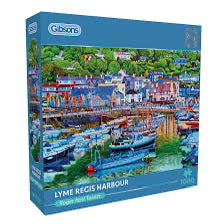 Gibson - Lyme Regis Harbour 1000 Piece Jigsaw Puzzle image 0
