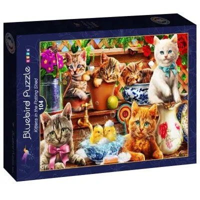 Bluebird - Kittens In The Potting Shed 104 Piece Jigsaw Puzzle