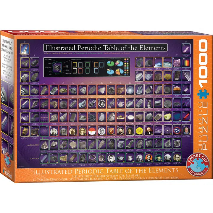 Eurographics - Illustrated Periodic Table of Elements 1000 Piece Jigsaw Puzzle