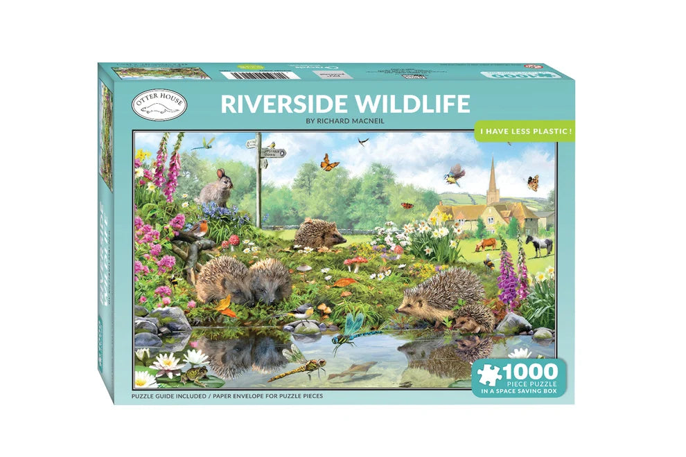 Otterhouse - Riverside Wildlife 1000 Piece Jigsaw Puzzle Piece Jigsaw Puzzle