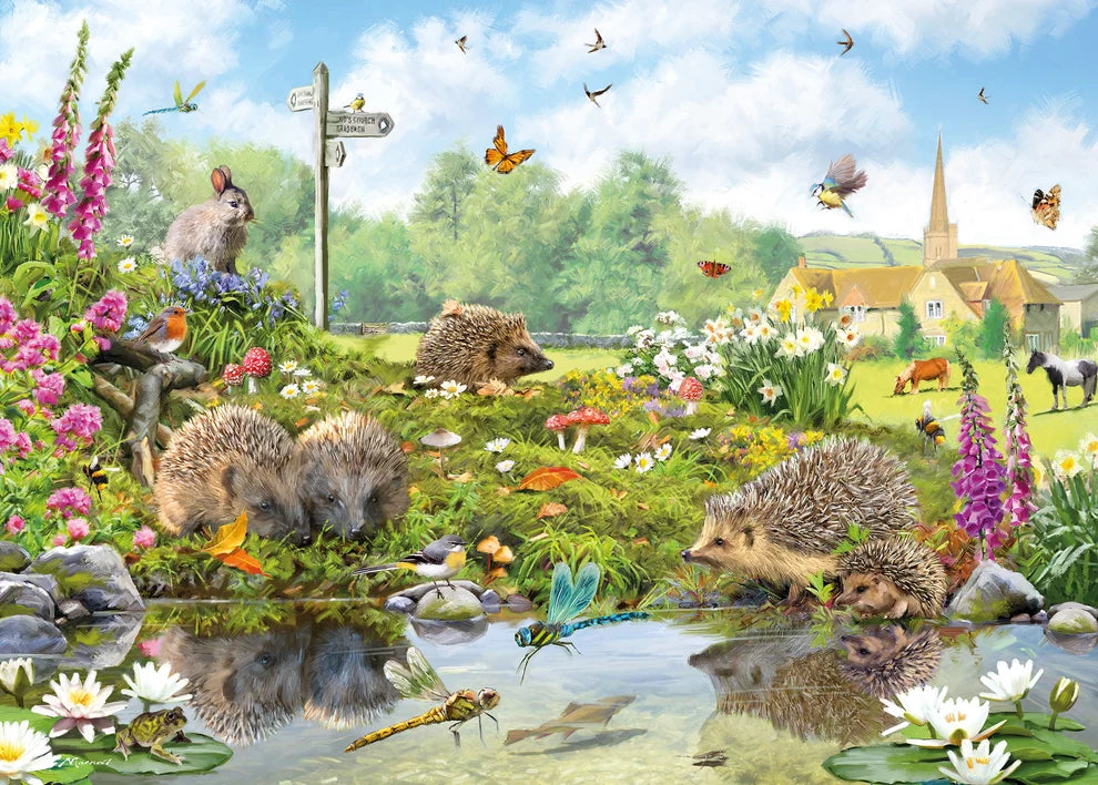 Otterhouse - Riverside Wildlife 1000 Piece Jigsaw Puzzle Piece Jigsaw Puzzle