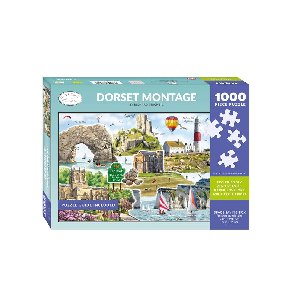 Otterhouse - Dorset Montage 1000 Piece Jigsaw Puzzle Piece Jigsaw Puzzle