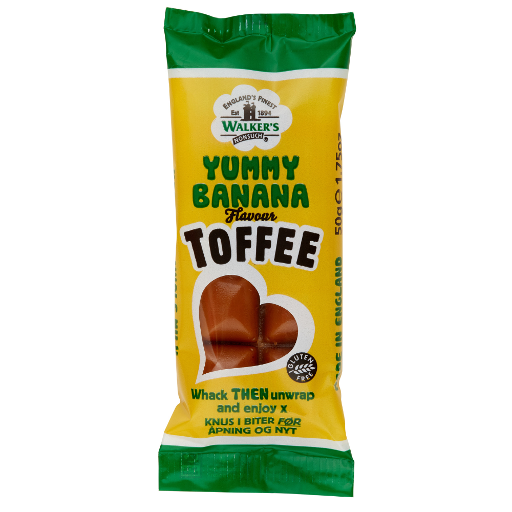 Walkers Toffee Nonsuch Yummy Banana Bar - 50g