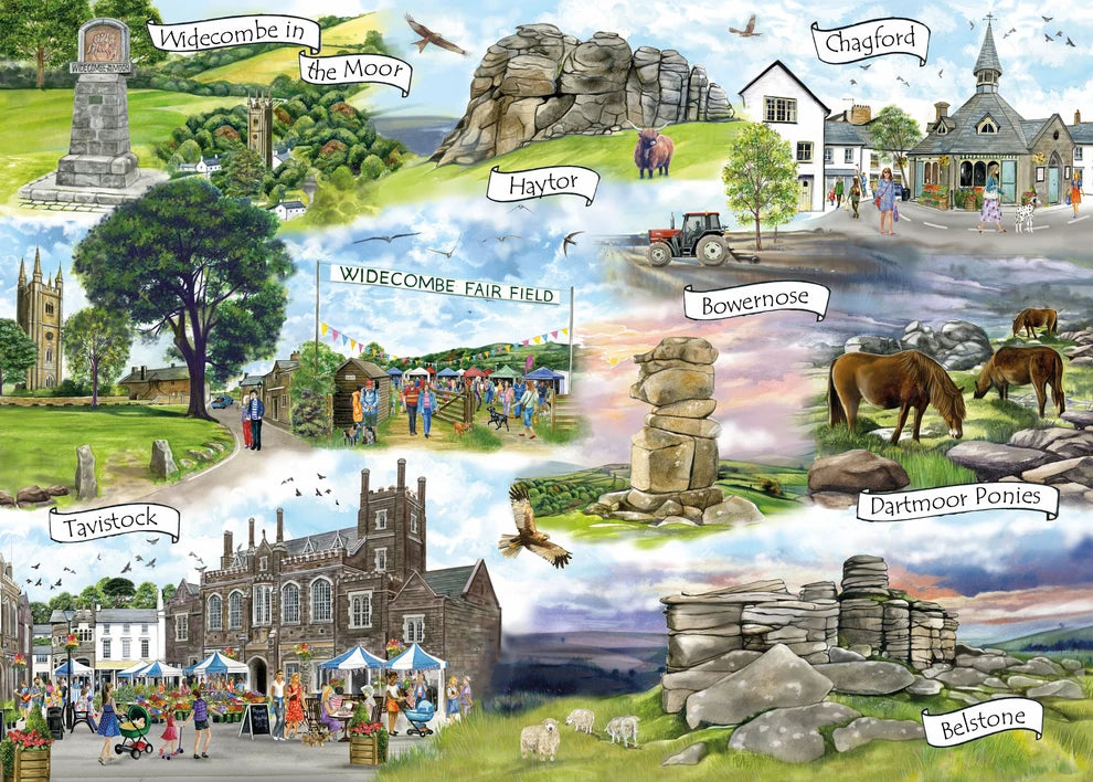 Otterhouse - Dartmoor 1000 Piece Jigsaw Puzzle Piece Jigsaw Puzzle