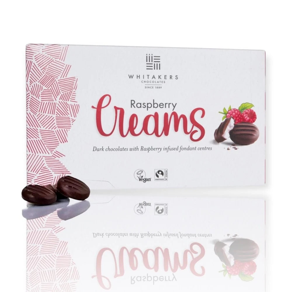 Whitakers Dark Chocolate Raspberry Creams - 150g