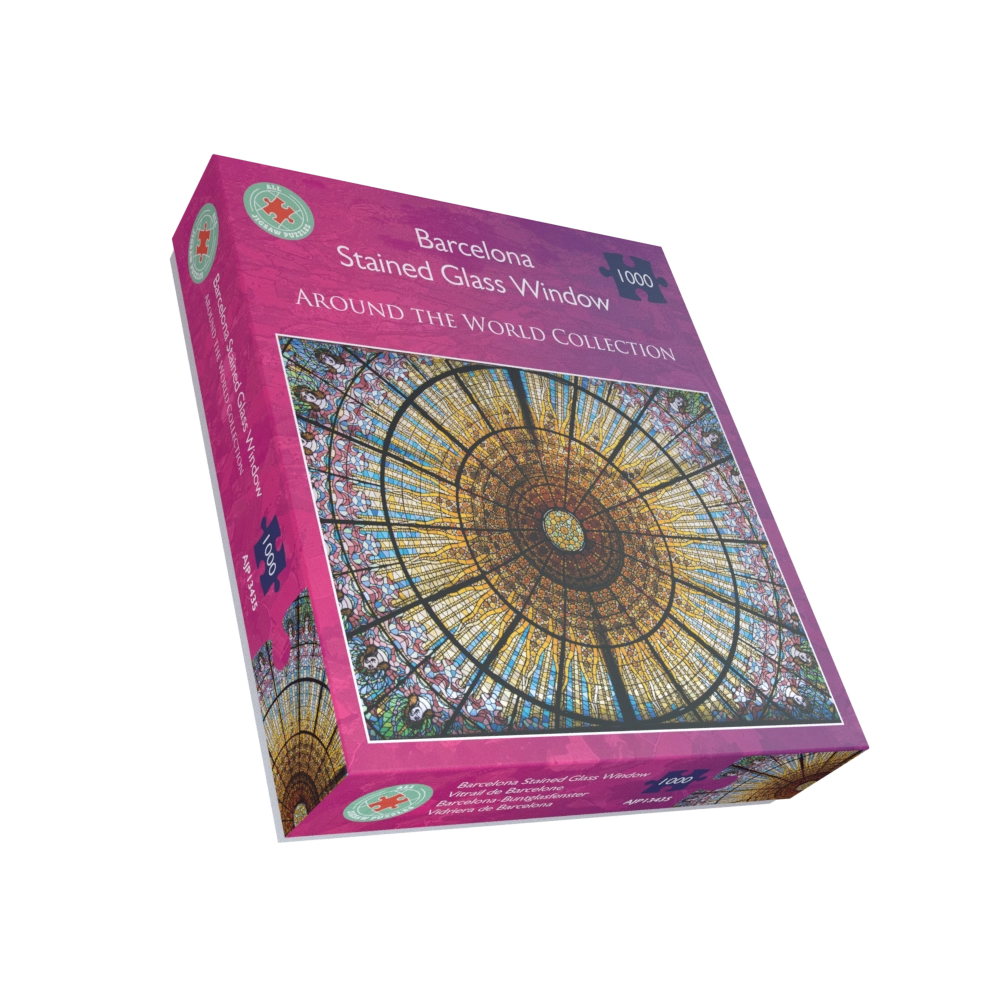 AJP - Barcelona Stained Glass Window 1000 Piece Jigsaw Puzzle