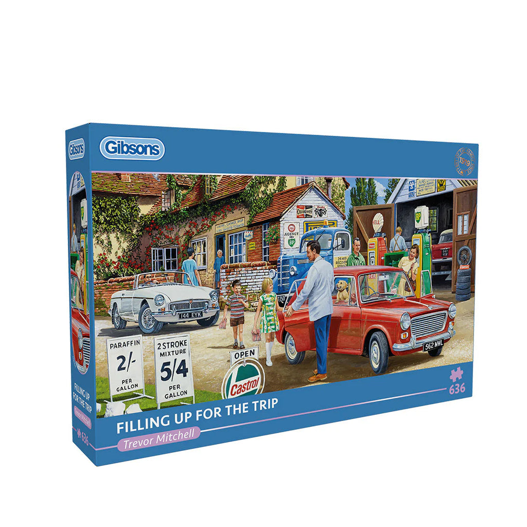 Gibson - Filling up for the Trip 636 Piece Jigsaw Puzzle image 0