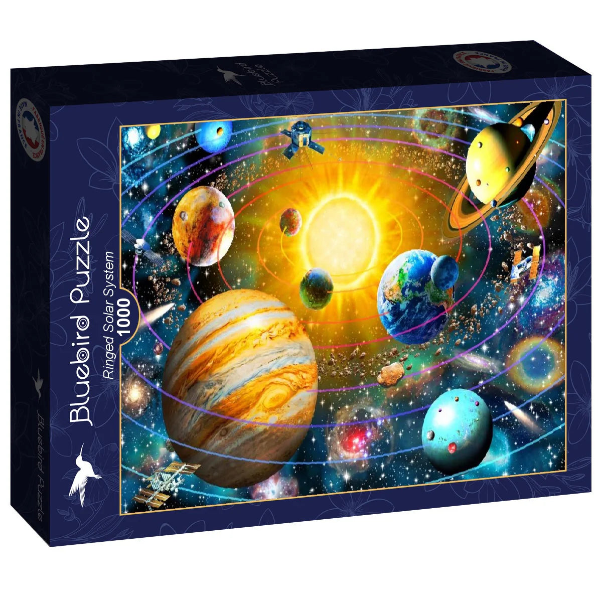 Bluebird - Ringed Solar System 1000 Piece Jigsaw Puzzle image 0