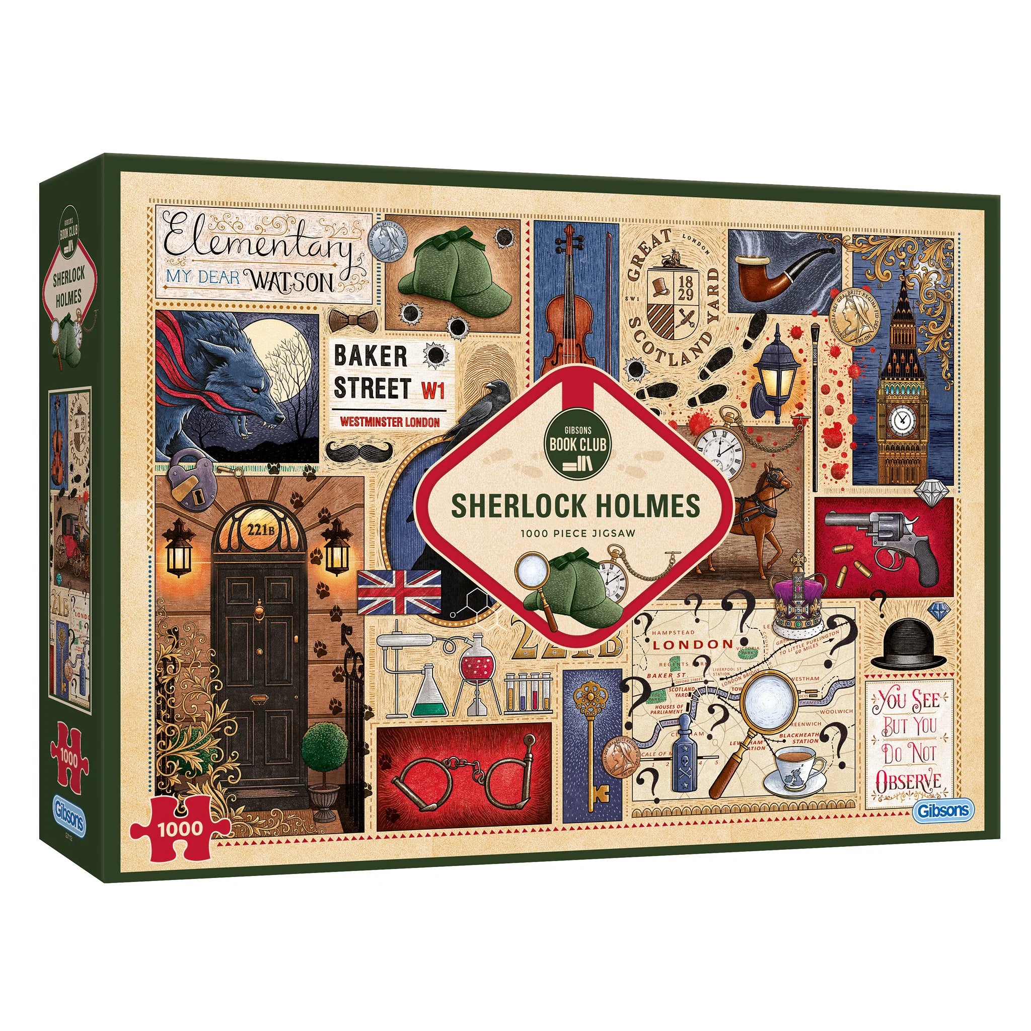 Gibson - Sherlock Holmes 1000 Piece Jigsaw Puzzle image 0