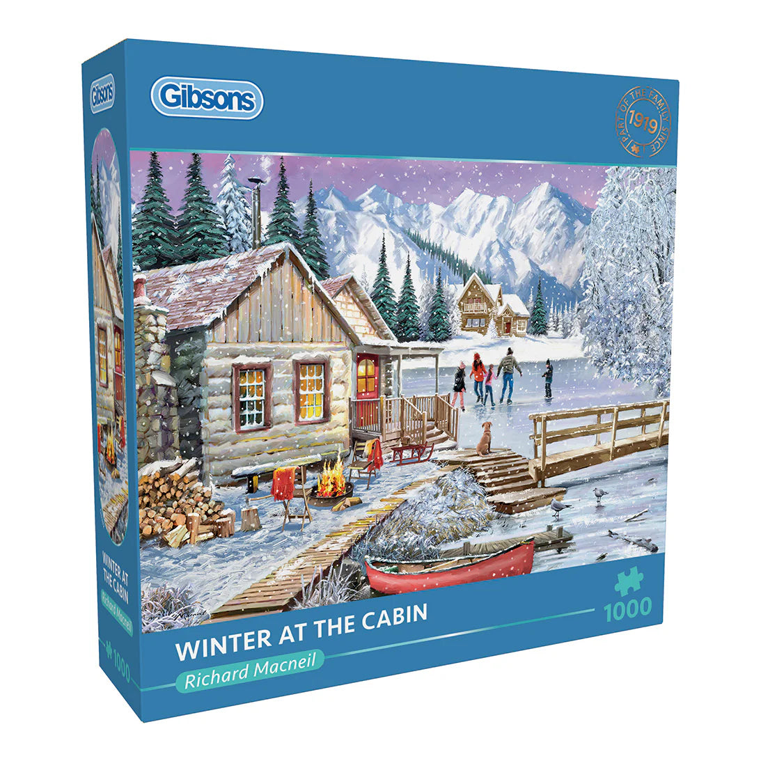 Gibson - Winter at the Cabin 1000 Piece Jigsaw Puzzle image 0