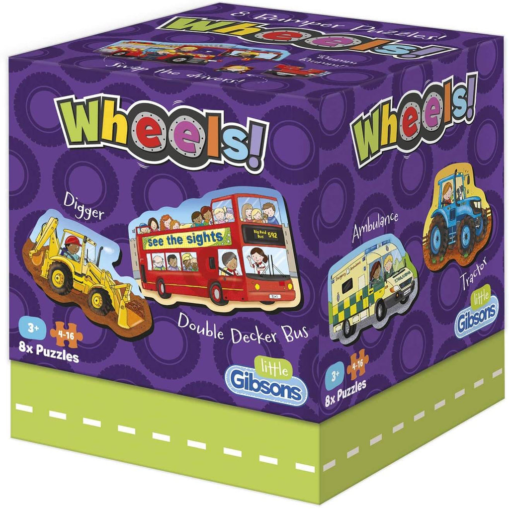 Gibson - Wheels 8 x 2 Piece Jigsaw Puzzles image 0