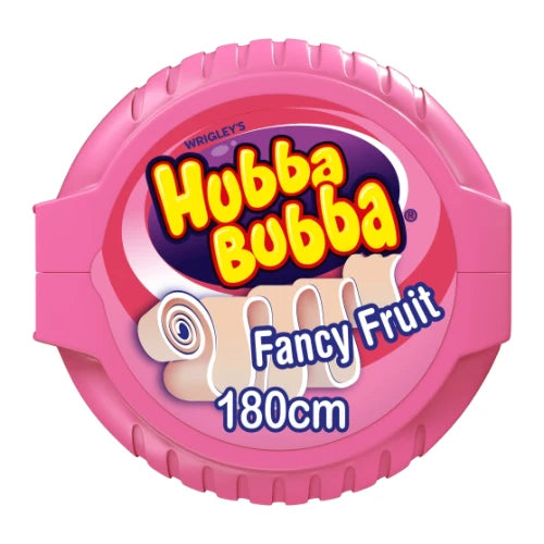 Wrigleys Hubba Bubba Fancy Fruit Bubble Gum Mega Long Tape - 56g