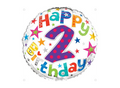 18" - Happy Birthday Stars Helium Balloon