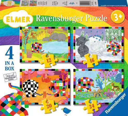 Ravensburger - 4 in a Box Elmer: Elmers Adventures