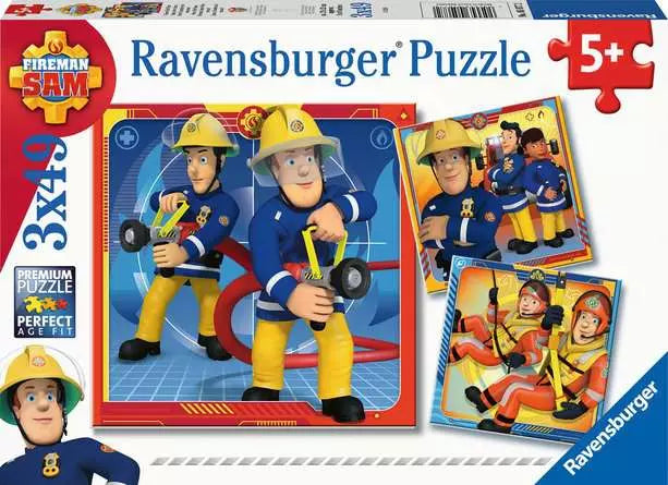 Ravensburger - 3 x 49 Fireman Sam Jigsaw Puzzle
