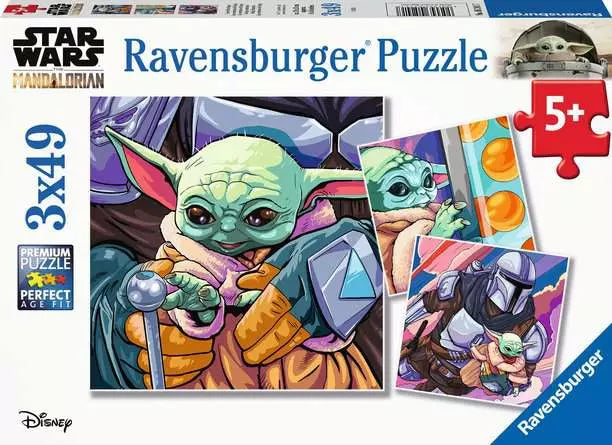 Ravensburger - 3 x 49 Star Wars: Grogu Moments