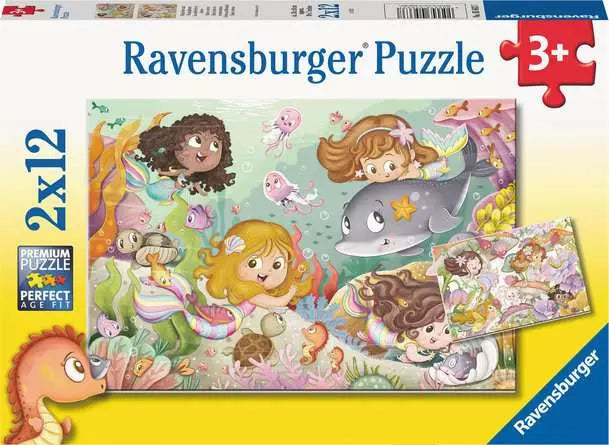 Ravensburger - 2 x 12 Fairies & Mermaid Jigsaw Puzzle