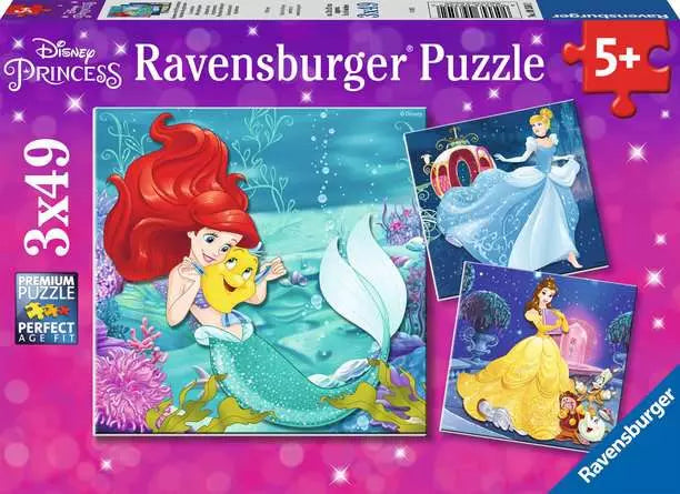 Ravensburger - 3 x 49 Disney Princess Adventure Jigsaw Puzzle